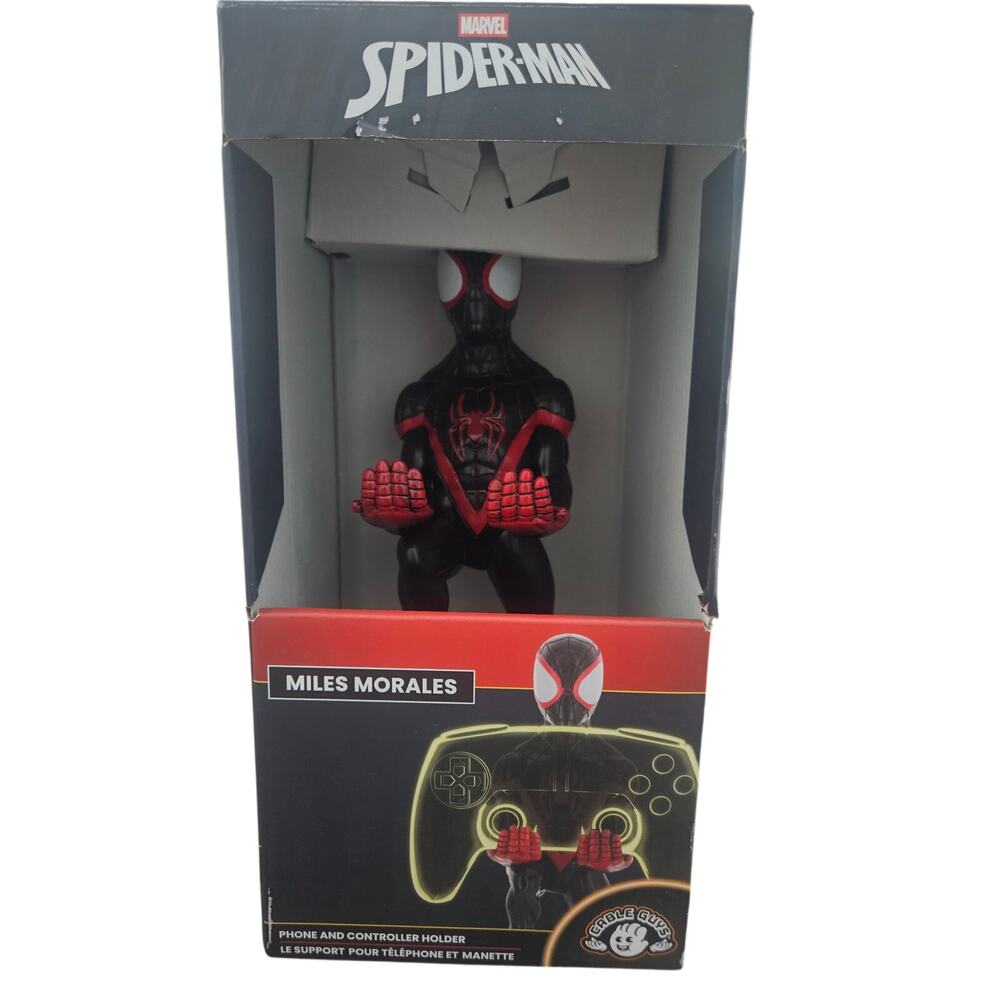 Marvel Studios Spider-man Miles Morales Phone & Controller Holder NIB Cable Guys